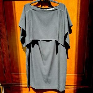 Calvin Klein “little black dress” This is a shift with a cape-like top. Sz 14.